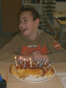 Le 13 mars, Yann a eu 12 ans.