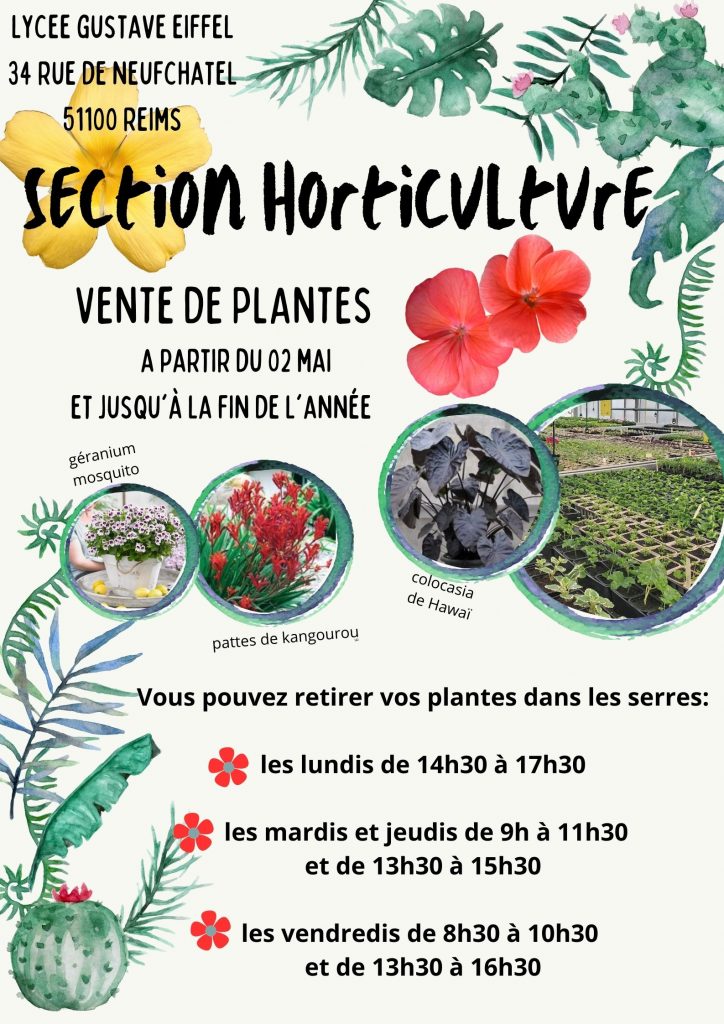 Affiche horticulture