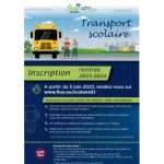 Inscriptions transport scolaire 2023/2024