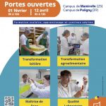 Portes-Ouvertes ENILEA – Ecole Nationale de l’Innovation, des Laboratoires, de l’Eau et de l’Alimentation