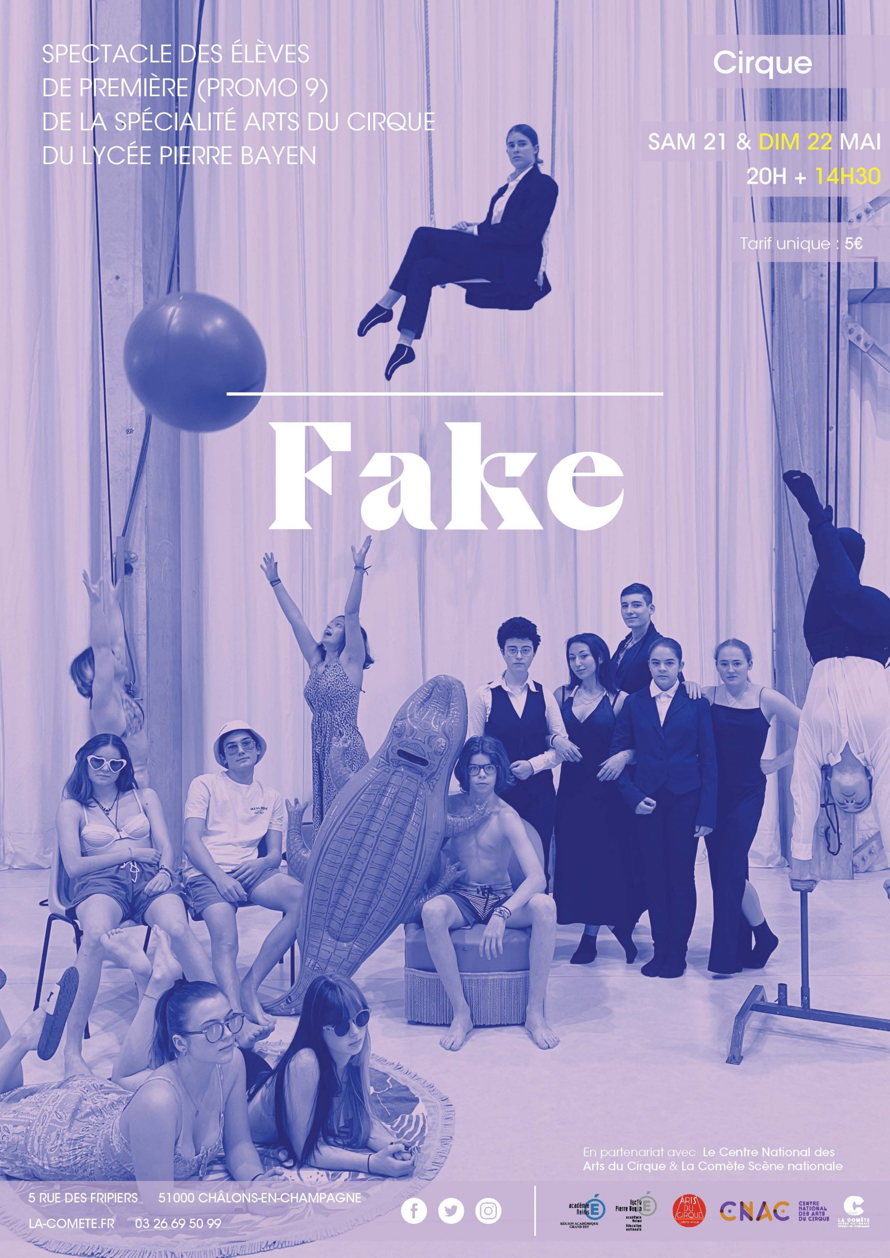 FAKE – Affiche du spectacle