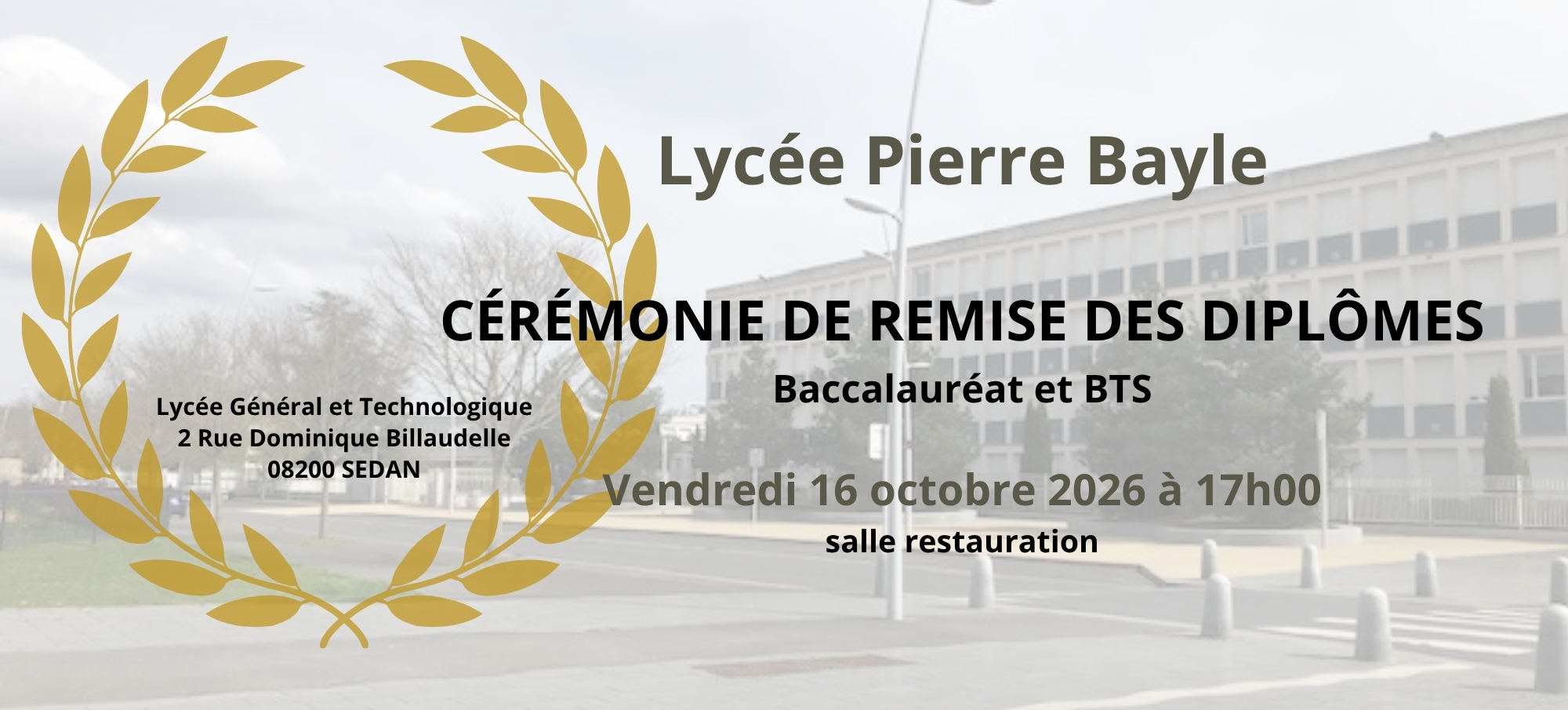 Remise des diplômes